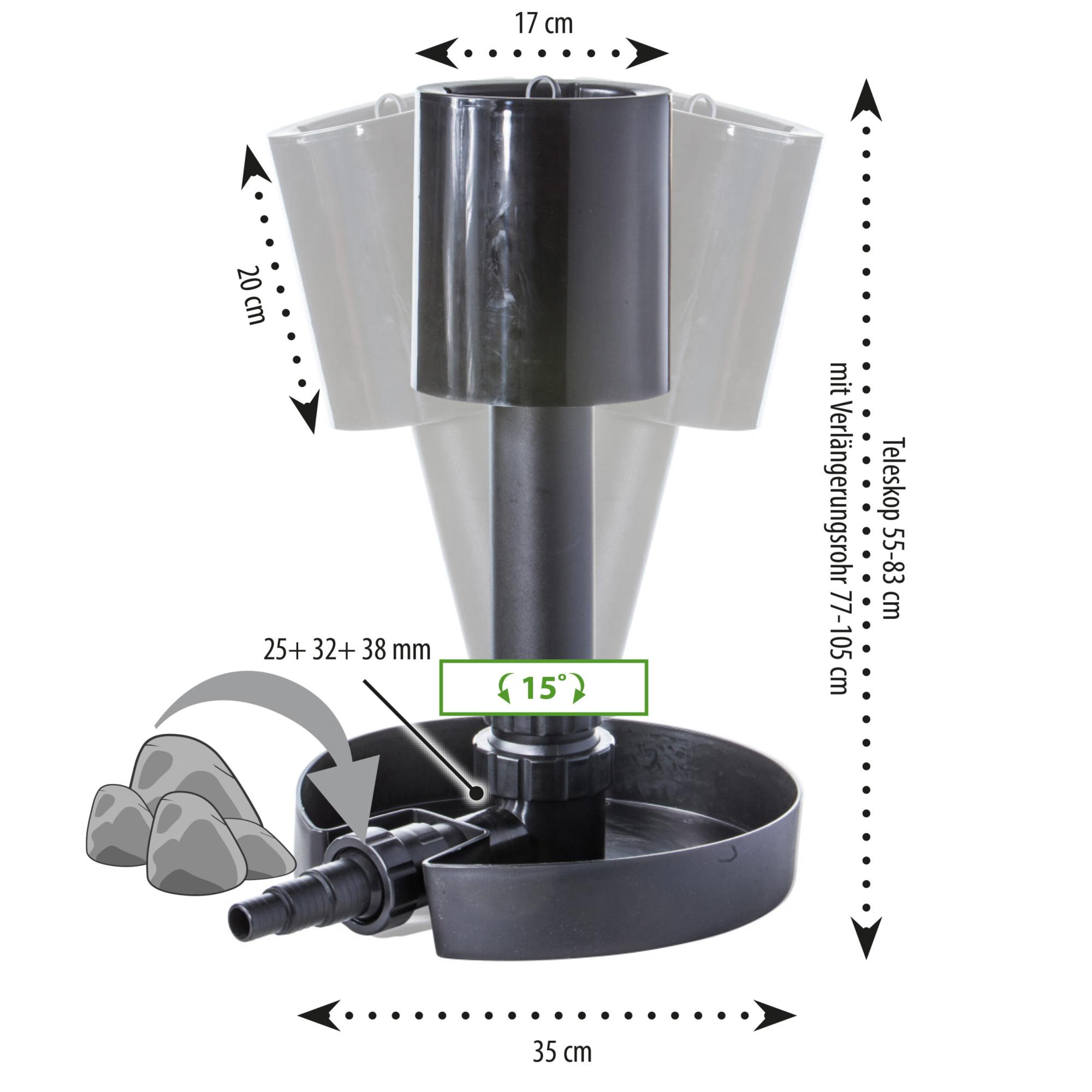 Profi Standskimmer, bis 40qm Wasseroberfläche