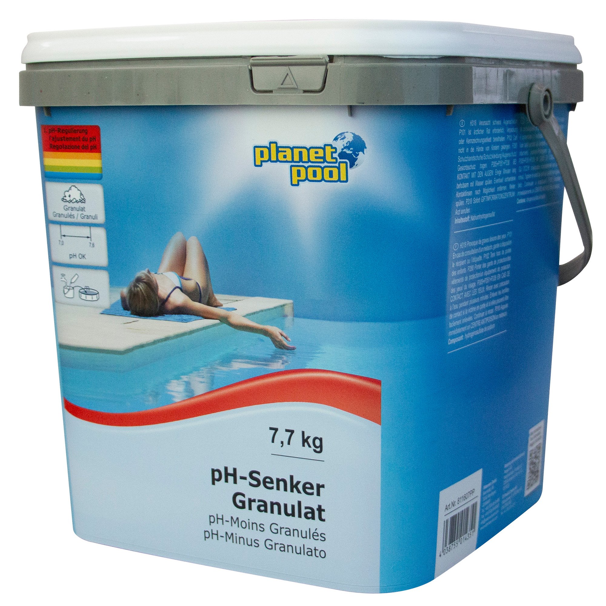 Planet Pool - pH-Senker Granulat, 7,7 kg