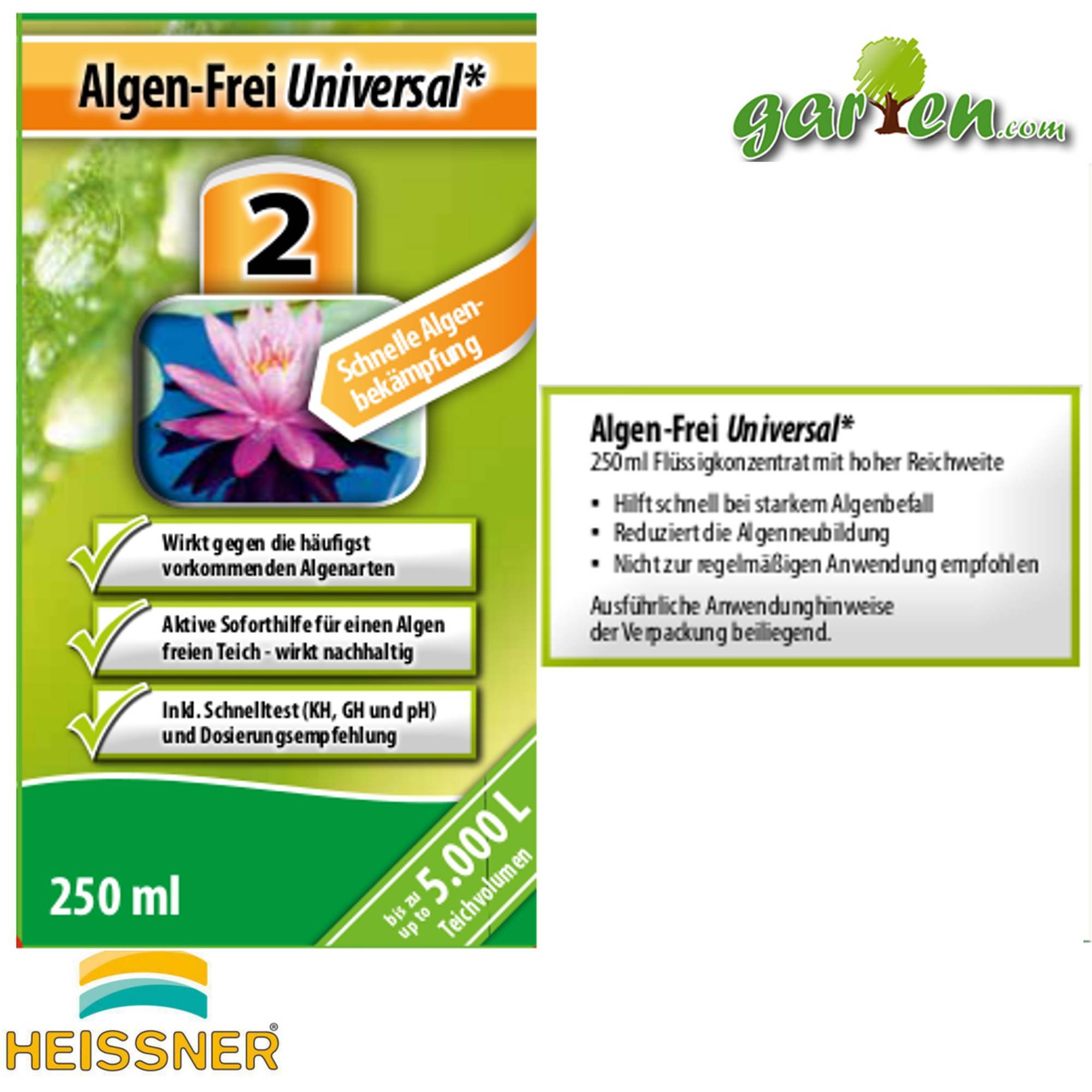 Heissner - Algen-Frei Universal von Heissner, 0,25 Ltr.