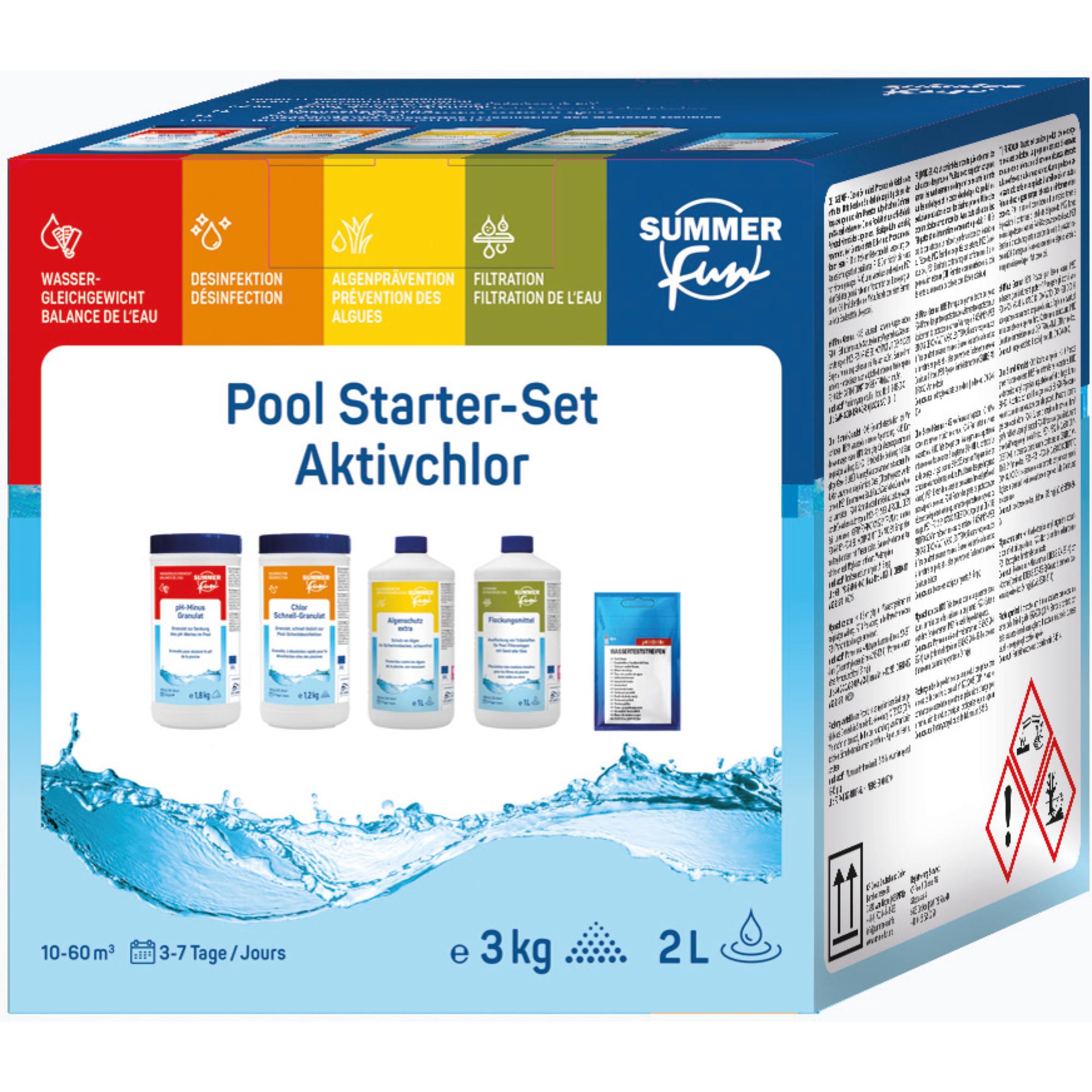 Summer Fun Starter Set Wasserpflege-Grundausstattung Chlor-Methode - 5,2 kg