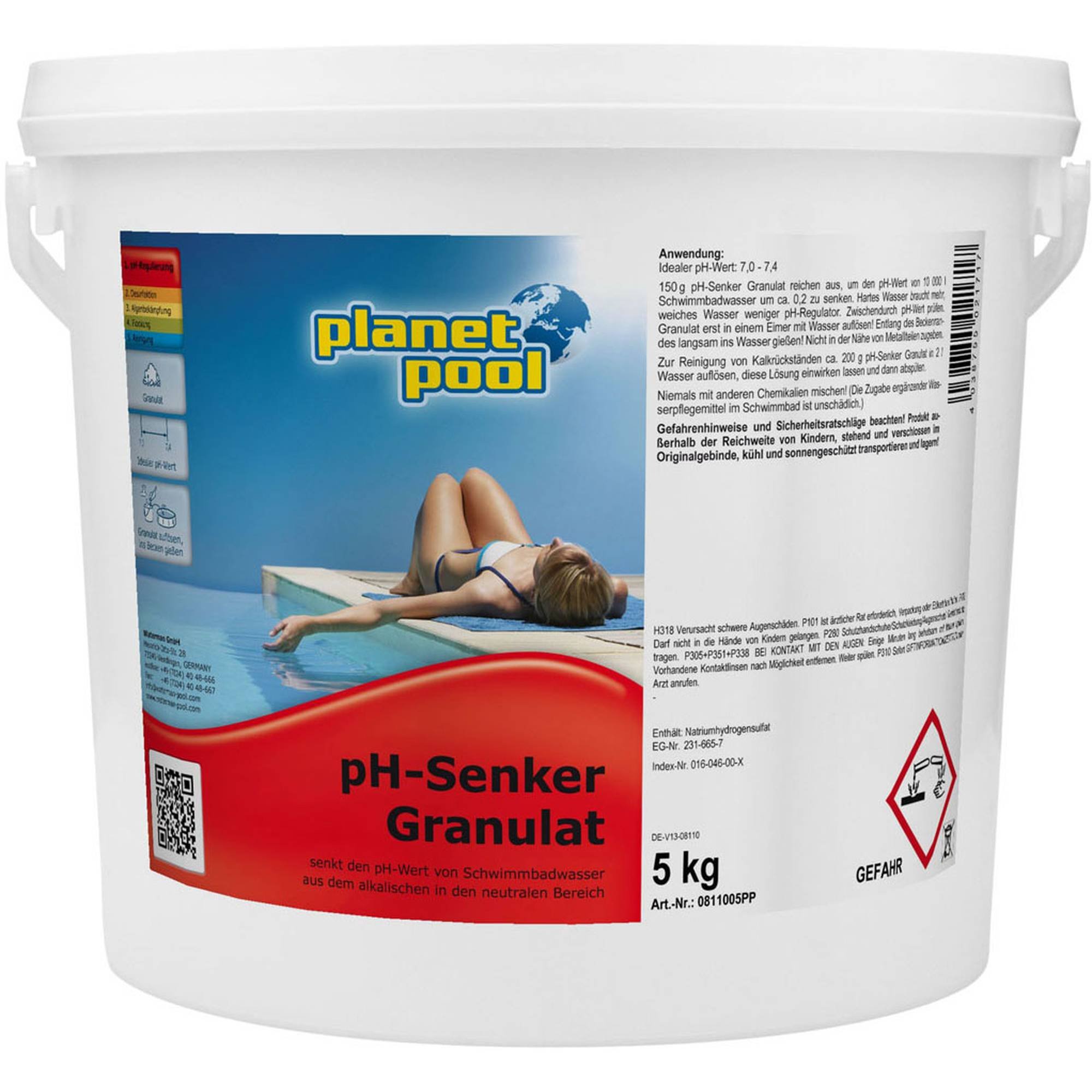 PLANET POOL pH-Senker Granulat 5 kg