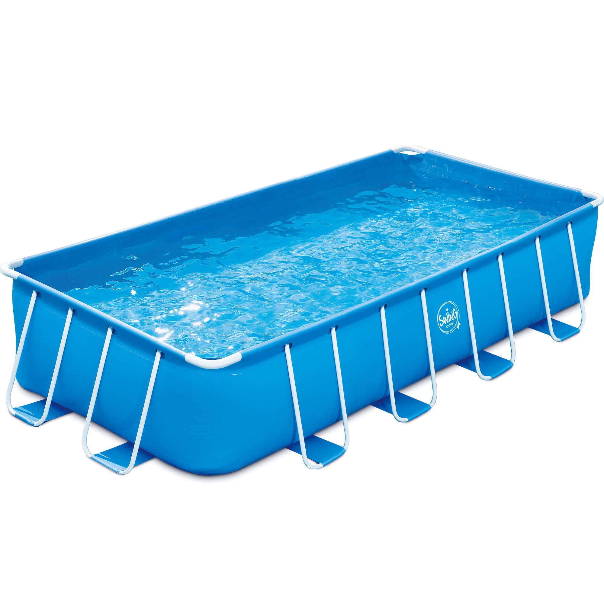 PolyGroup Frame Pool Komplettset blau rechteckig 488 x 244 x 107 cm (3000157)