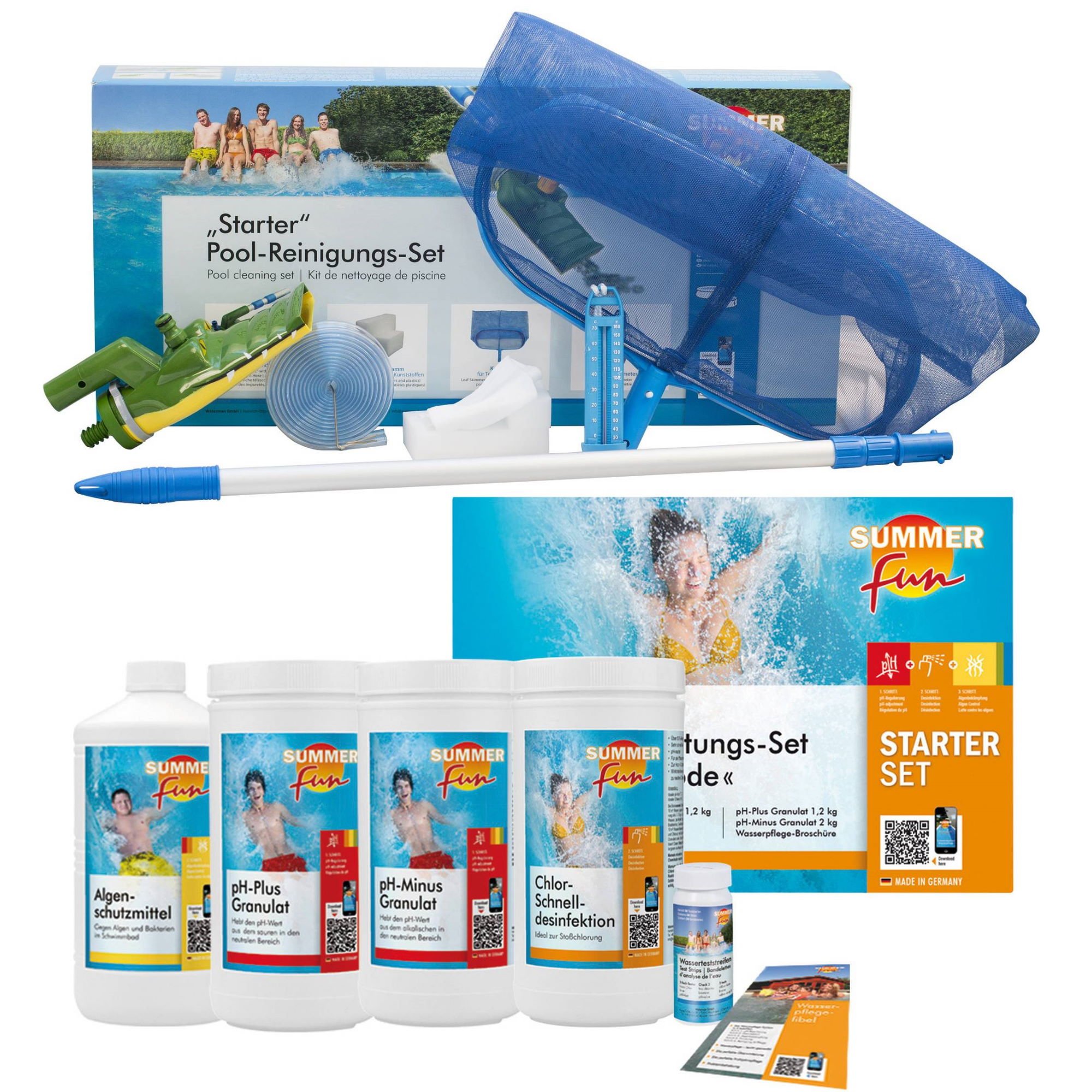 Summer Fun Starter-Set Pool-Reinigung & Wasserpflege - all in one