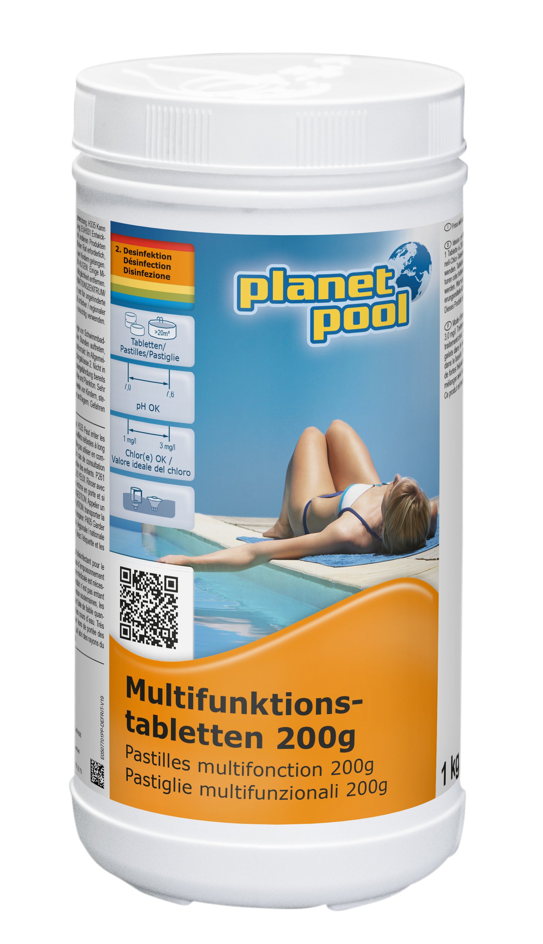 Planet Pool - Langzeit-Multifunktions-Tabletten 200 g, 1 kg
