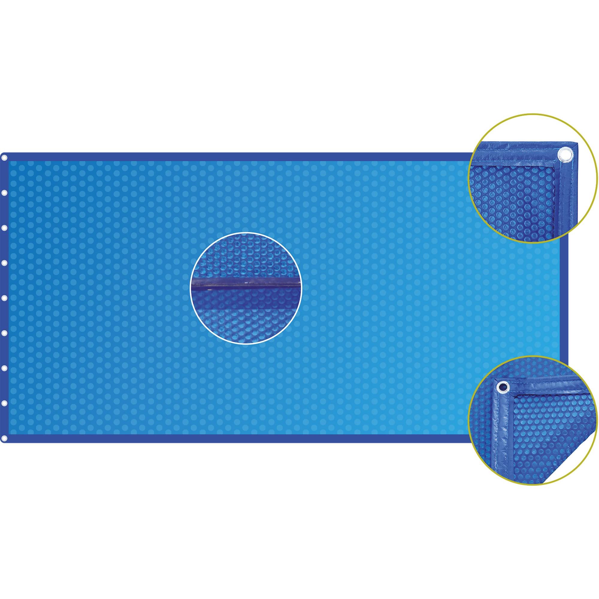 Luftpolster-Abdeckplane oval für Becken 350 x 700 cm blau, 400 µm