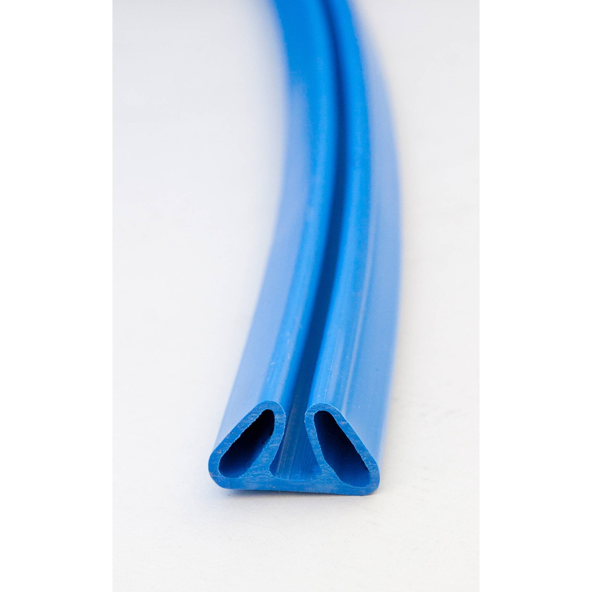 Stahlwandpool oval Exklusiv 525x320x120 cm, Stahl 0,6 mm weiß, Folie 0,6 mm blau, Einhängebiese