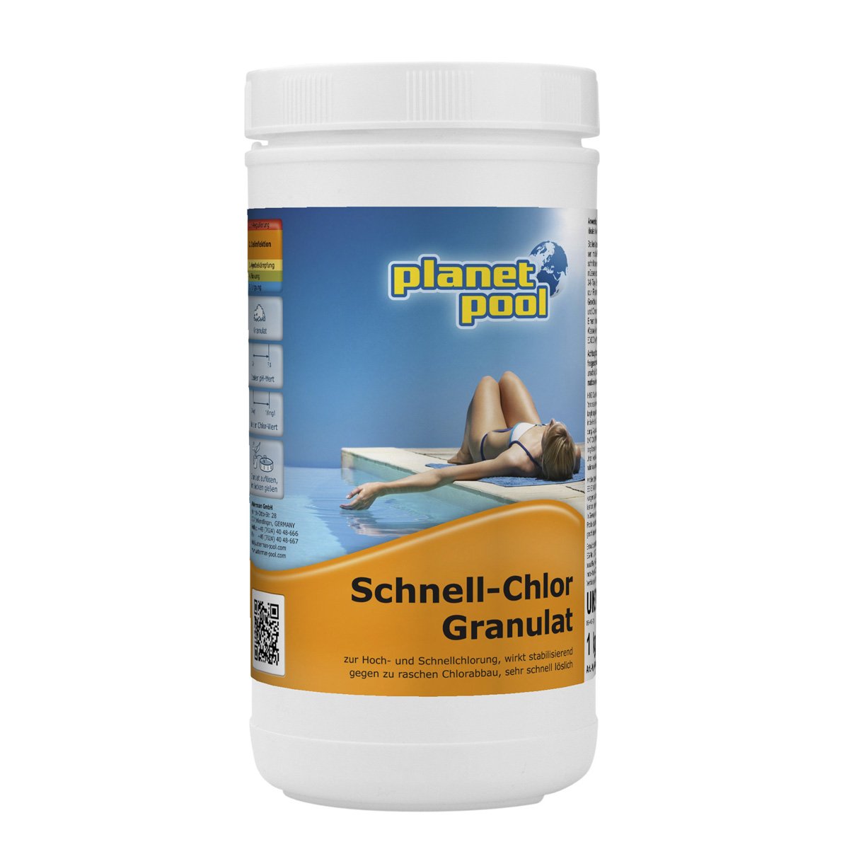 Planet Pool - Schnell-Chlor-Granulat, 1 kg