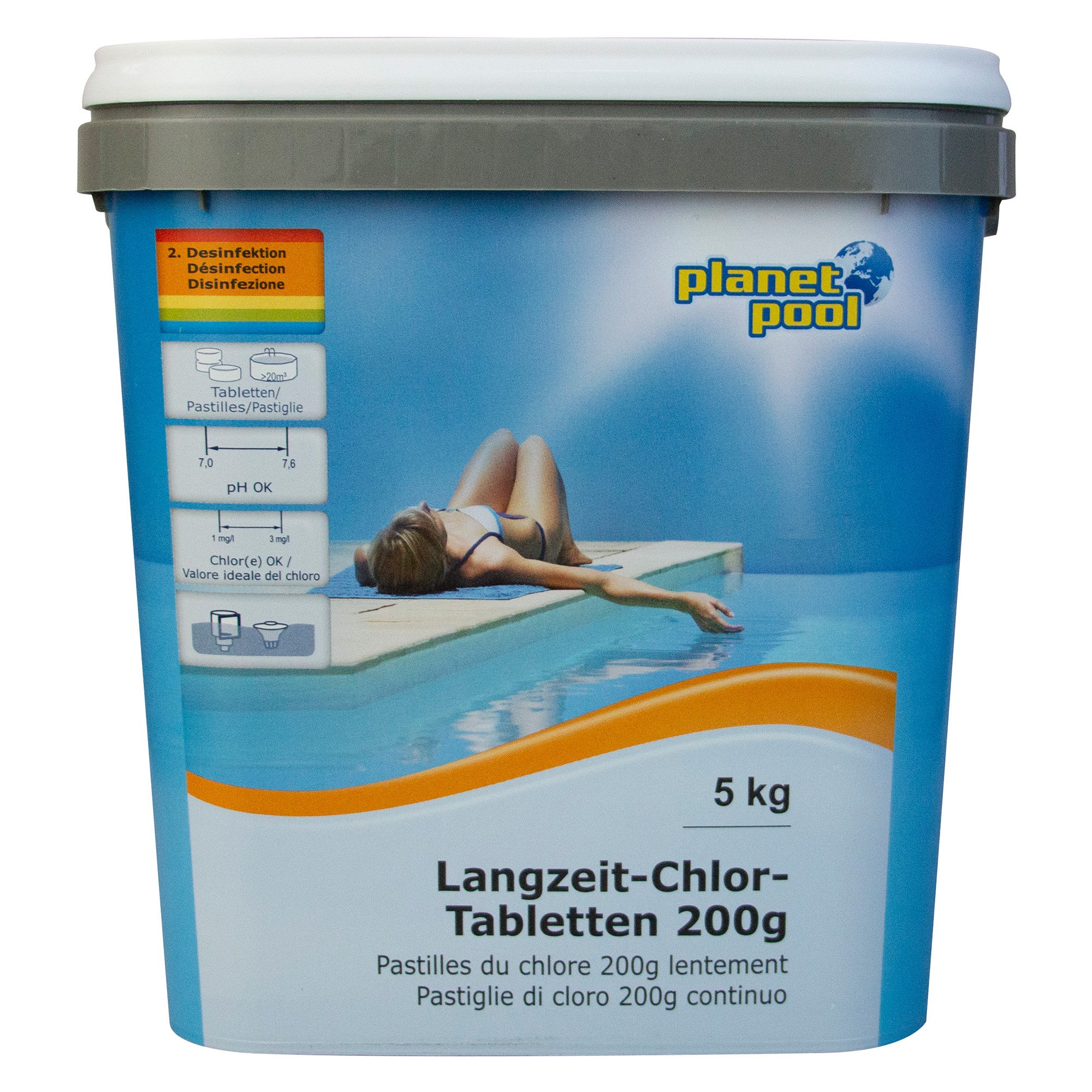 Planet Pool - Langzeit-Chlor-Tabletten 200 g, 5 kg