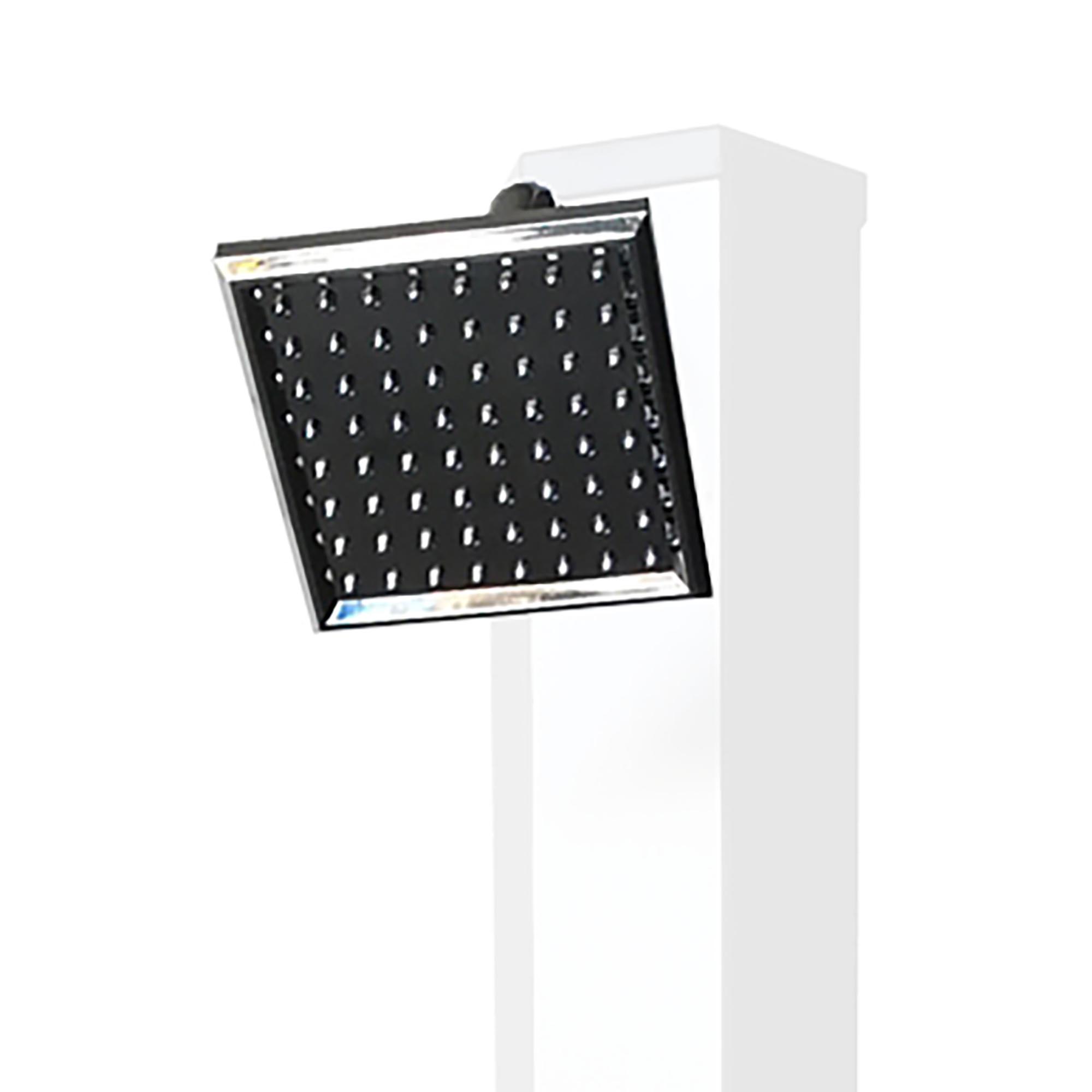 Duschkopf Quadratisch für Solardusche Alu Chrome 30l - 2400052