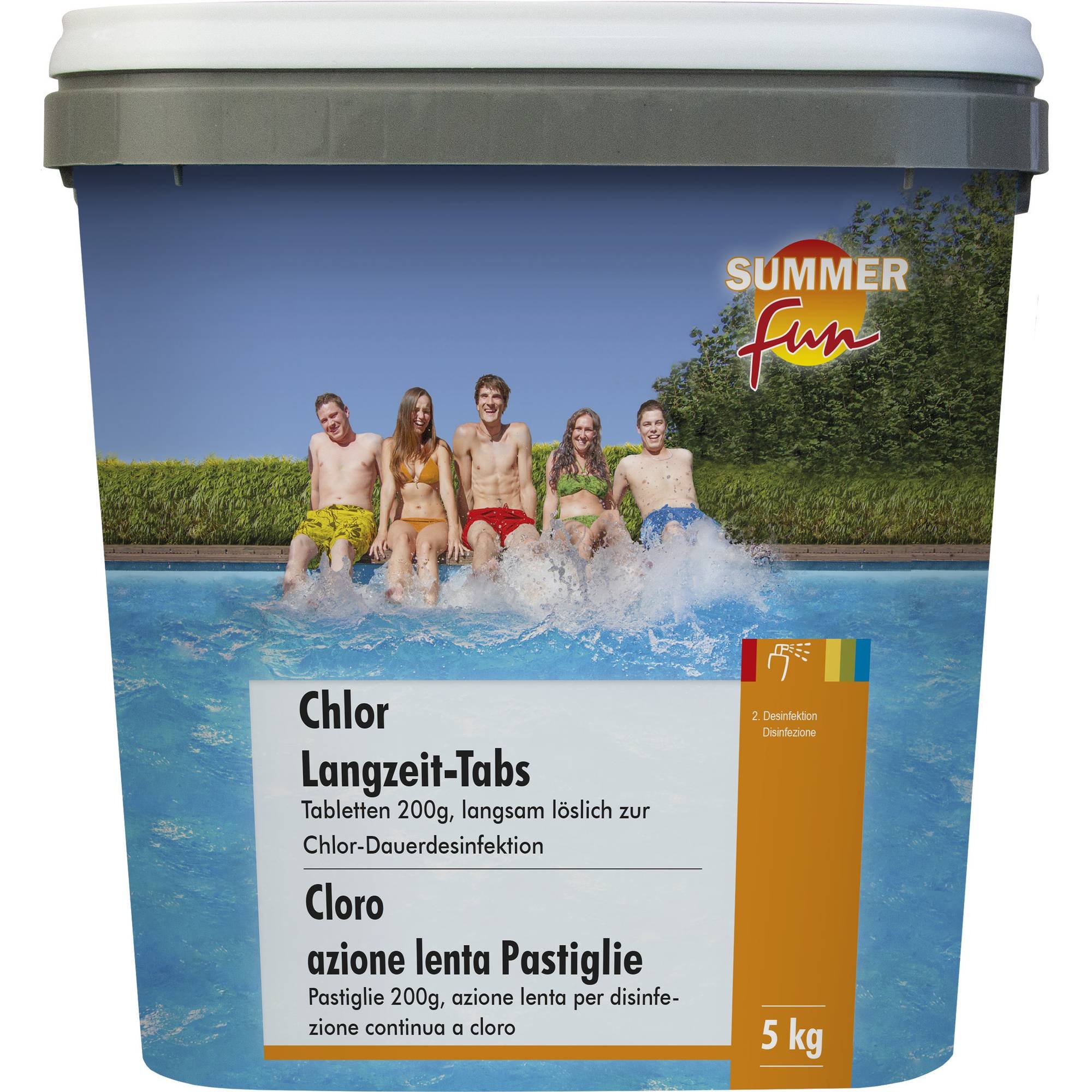 Summer Fun - Chlor Langzeit-Tabs - 200g Tabletten, 5 kg