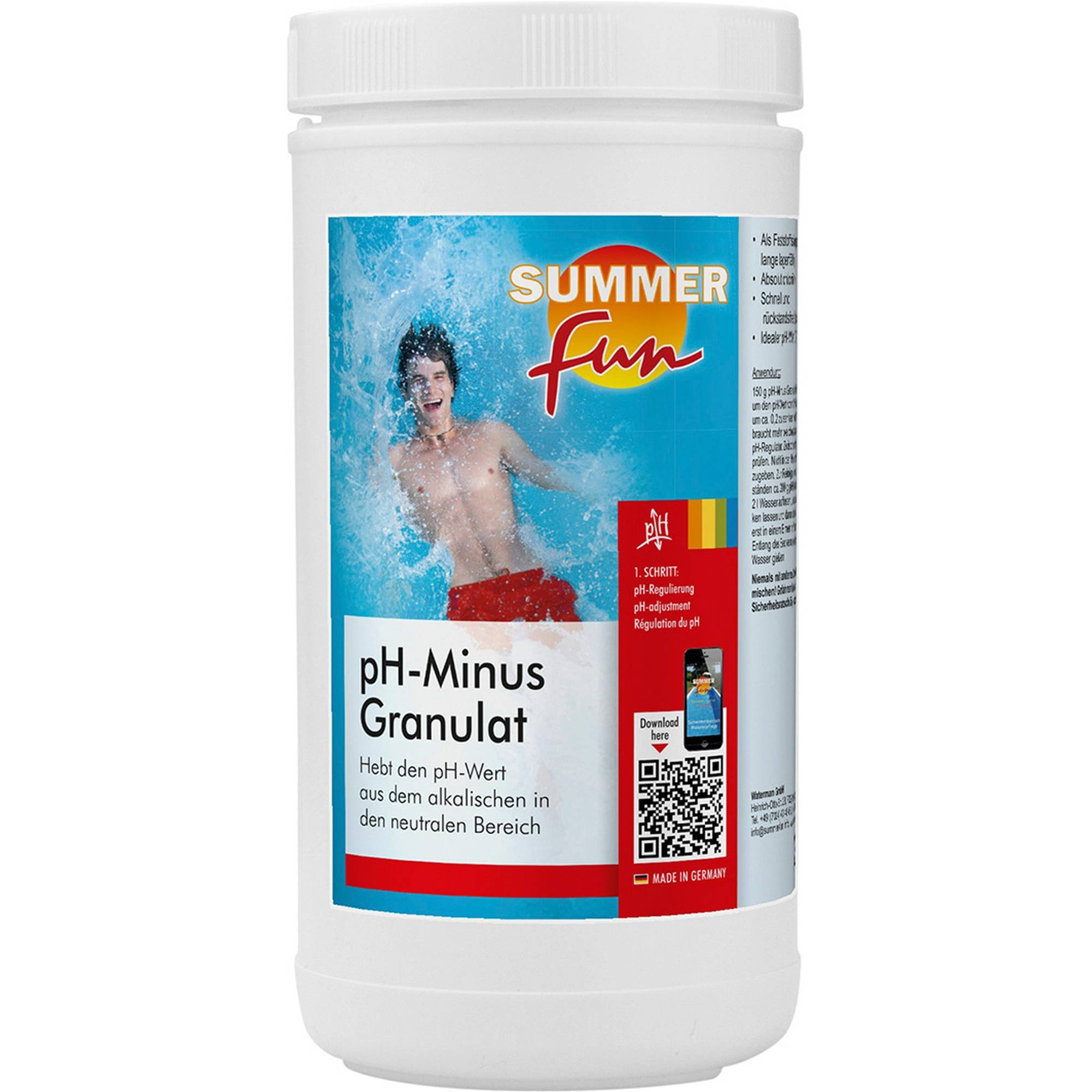 Summer Fun - pH-Minus Granulat, 1,8 kg
