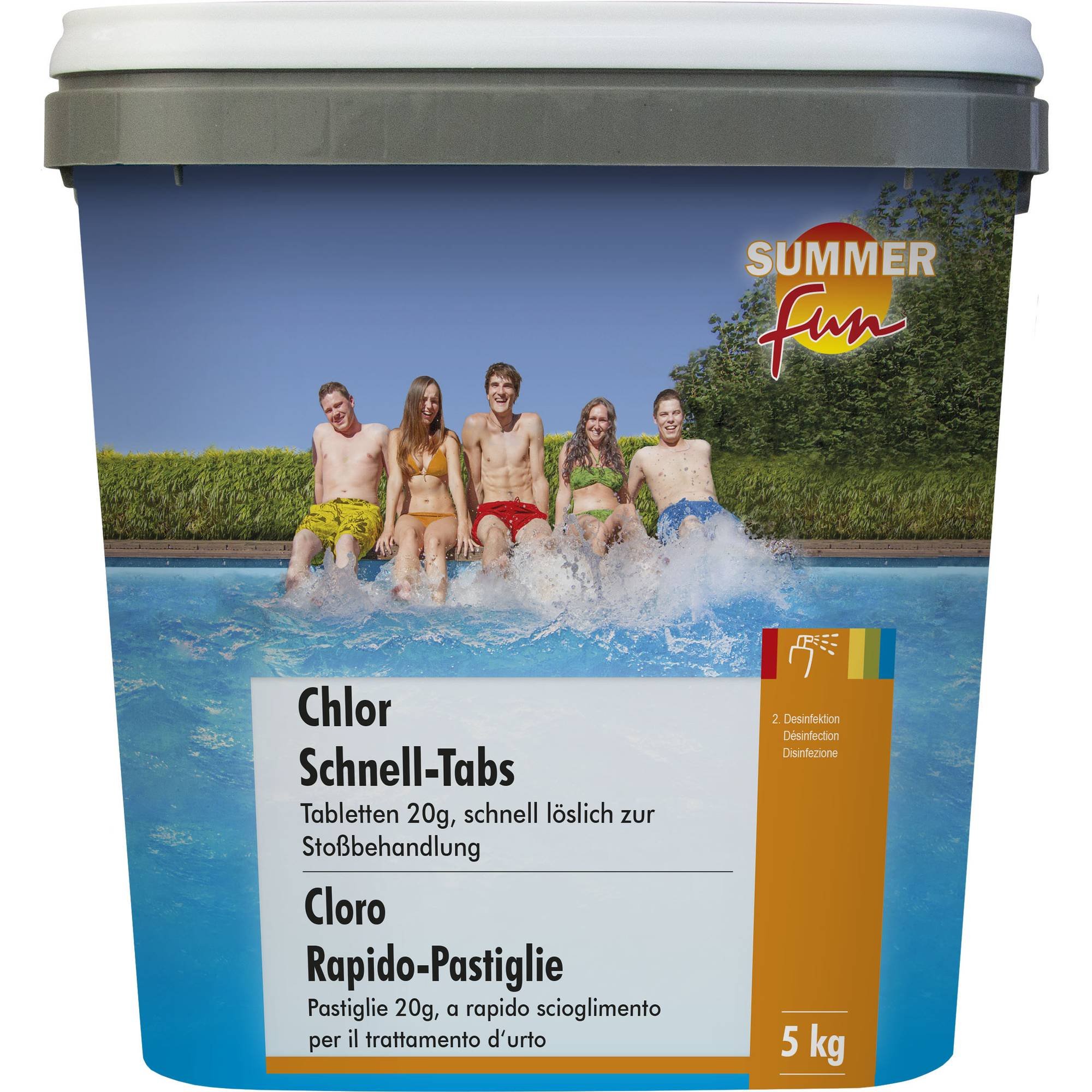 Summer Fun - Chlor Schnell-Tabs - 20g Tabletten, 5 kg