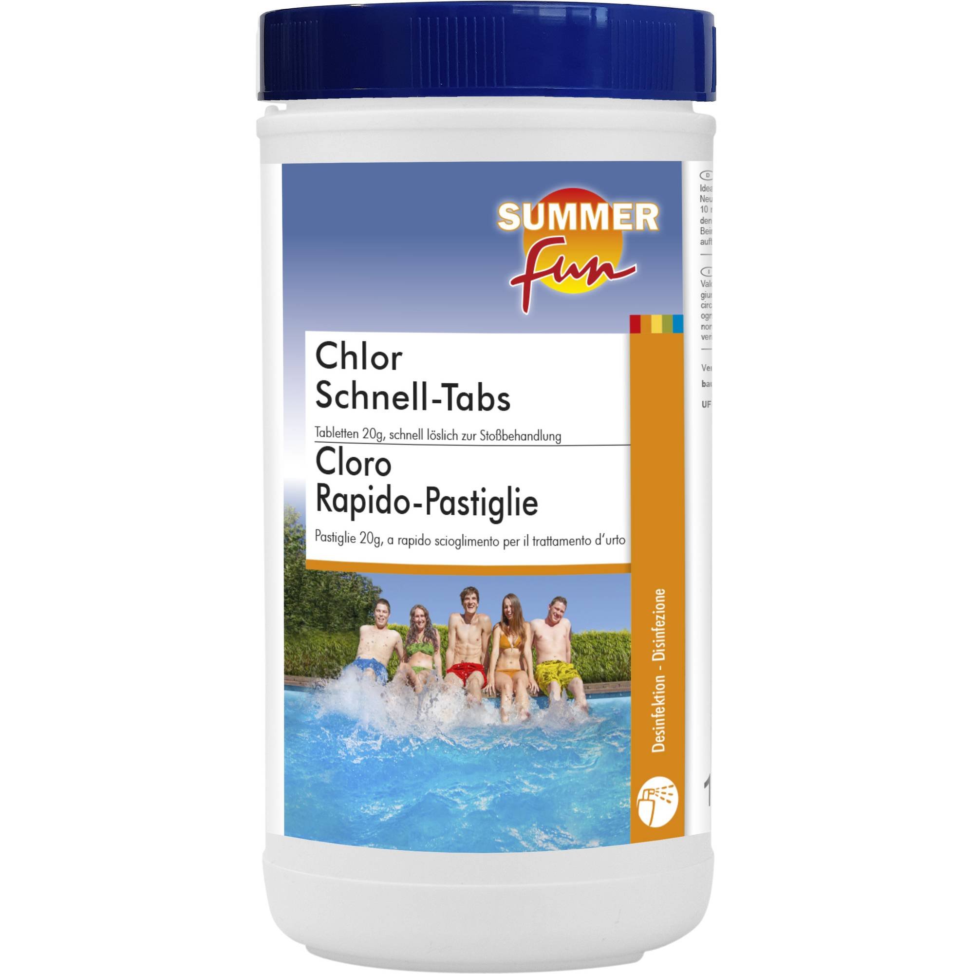 Summer Fun - Chlor Schnell-Tabs - 20g Tabletten, 1 kg