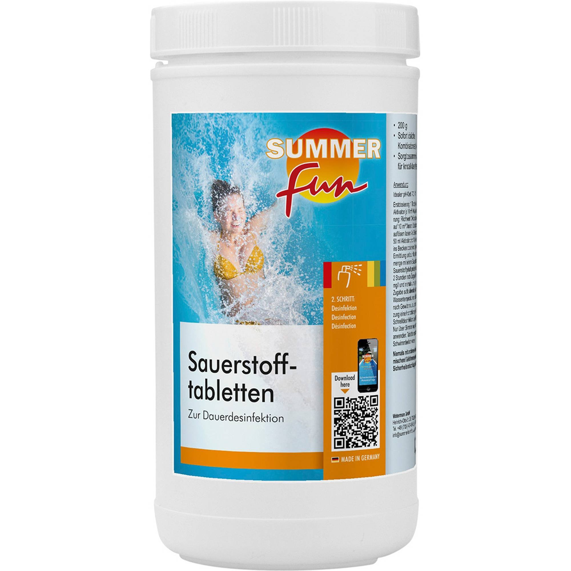 Summer Fun Sauerstofftabletten 200 g 1,2 kg