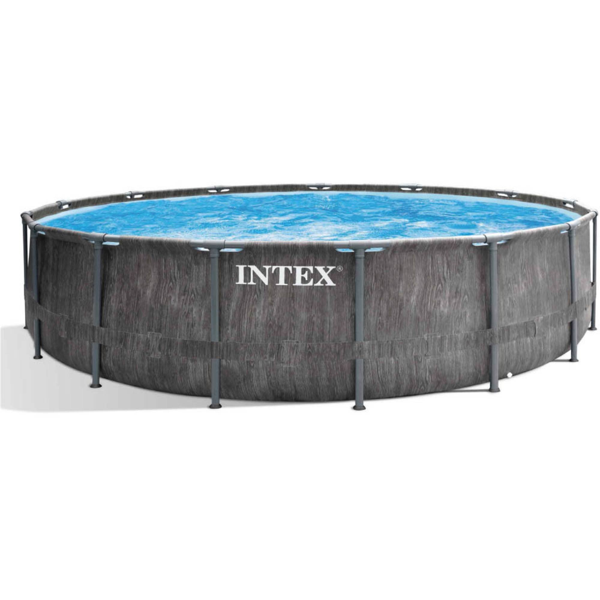 Intex Greywood Prism Frame Pool Set rund 457 x 122 cm (26742GN)