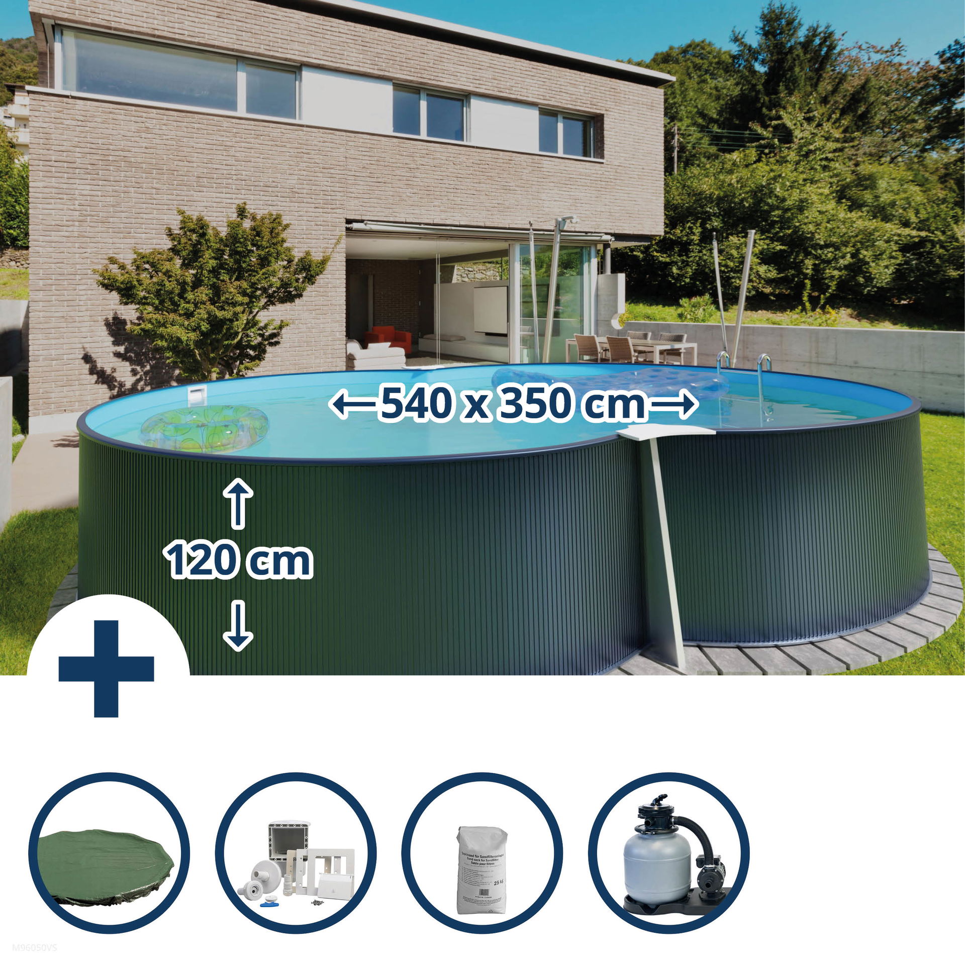 Stahlwandpool als Komplettset kaufen FreshPool.de