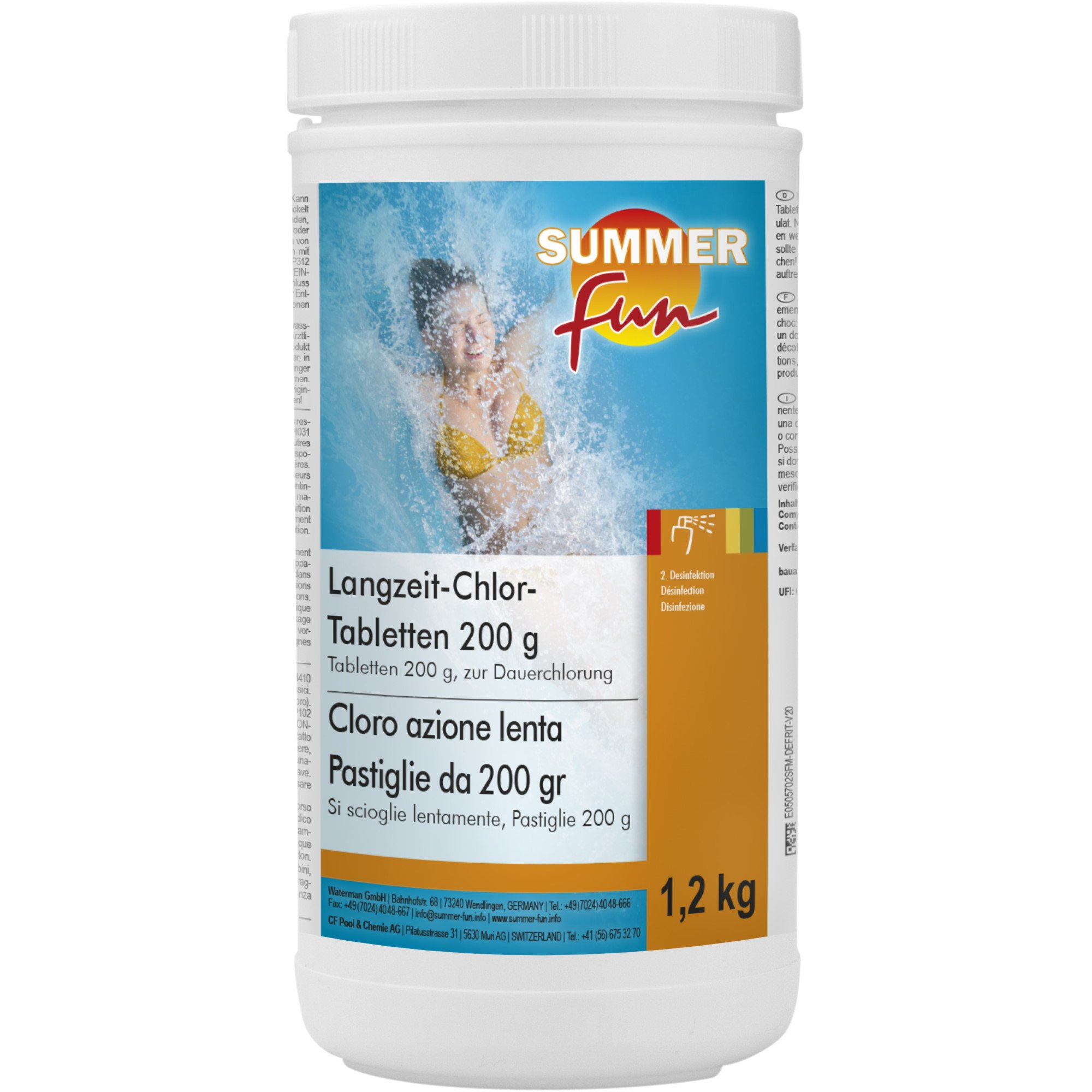 Summer Fun - Chlor-Langzeit Tabletten, 1,2 kg