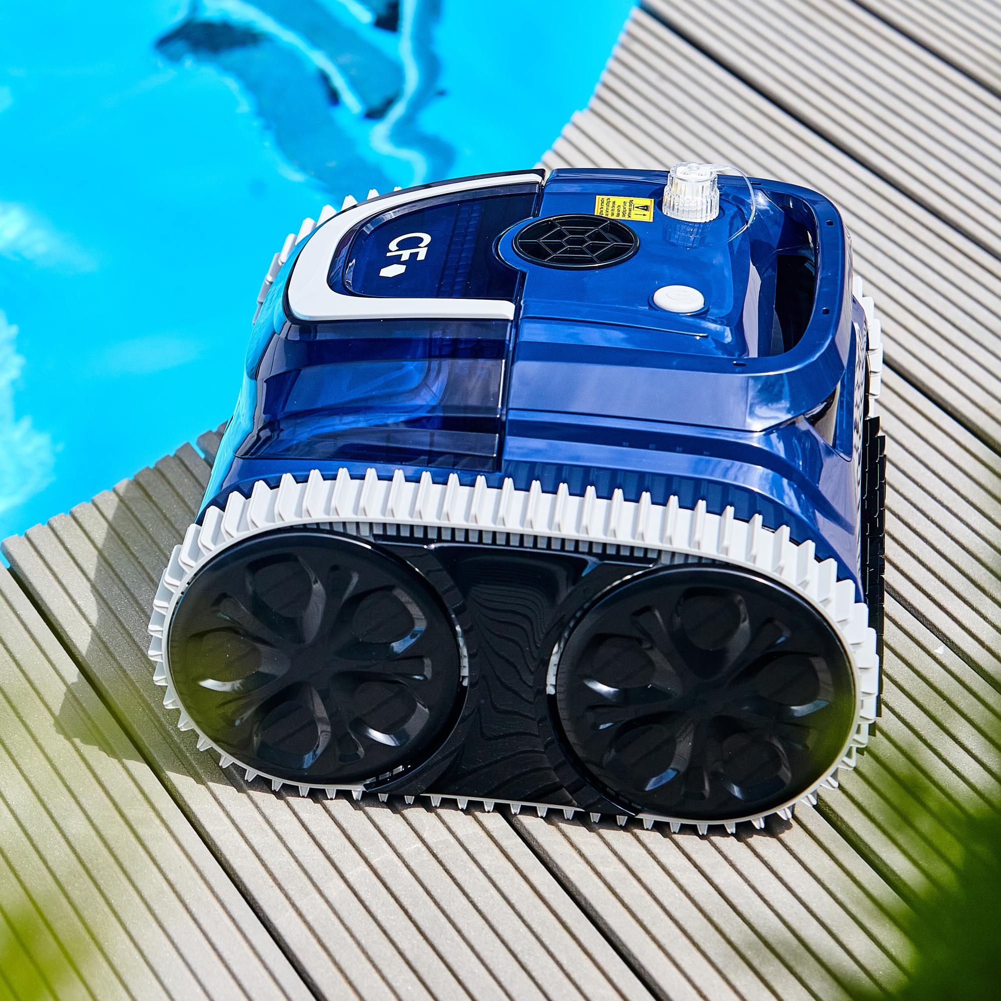 Kabelloser Poolroboter CF 400 CL, mit Akku und Fernsteuerung bis zu 120m²